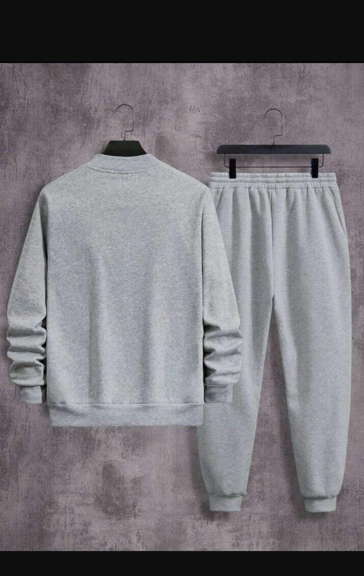 Men's zipper track suit