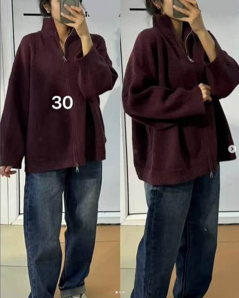 Женский бордовый кардиган 