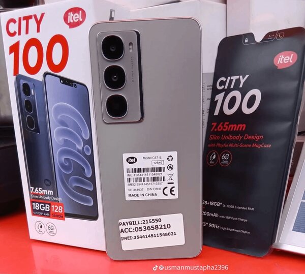 itel City 100 Smartphone 128GB