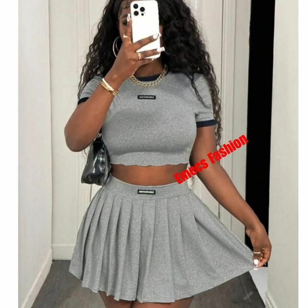 Ensemble Jupe Courte Élégant
