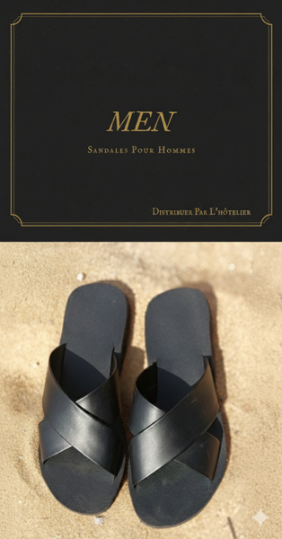 Sandales en cuir hommes