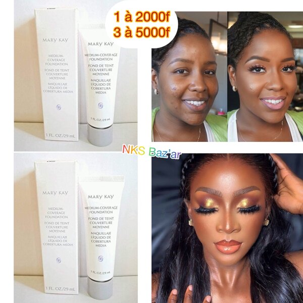 Diminue le visage gras et couvre les taches pendant 24h