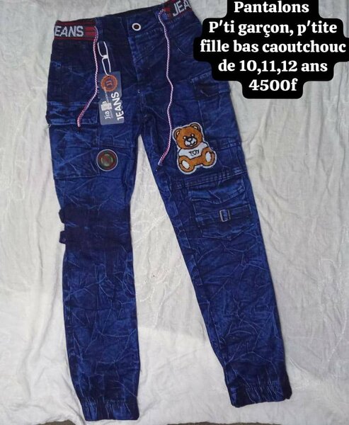 Jean enfant à élastiques