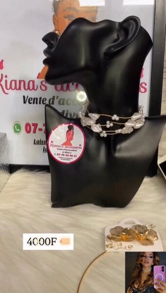 Collier perles élégantes