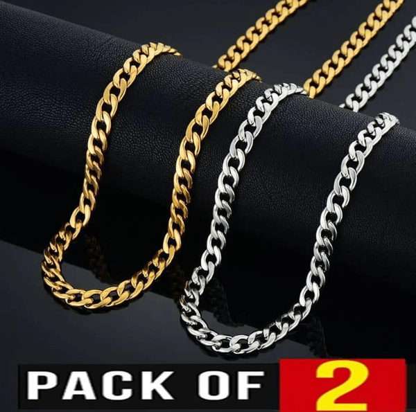 Men's Neck Chain - Pack of 2