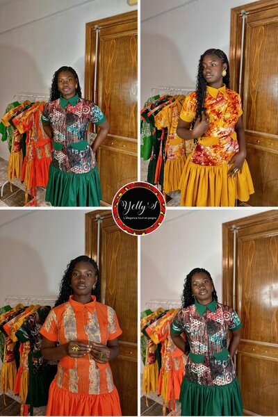 Robe colorée africaine