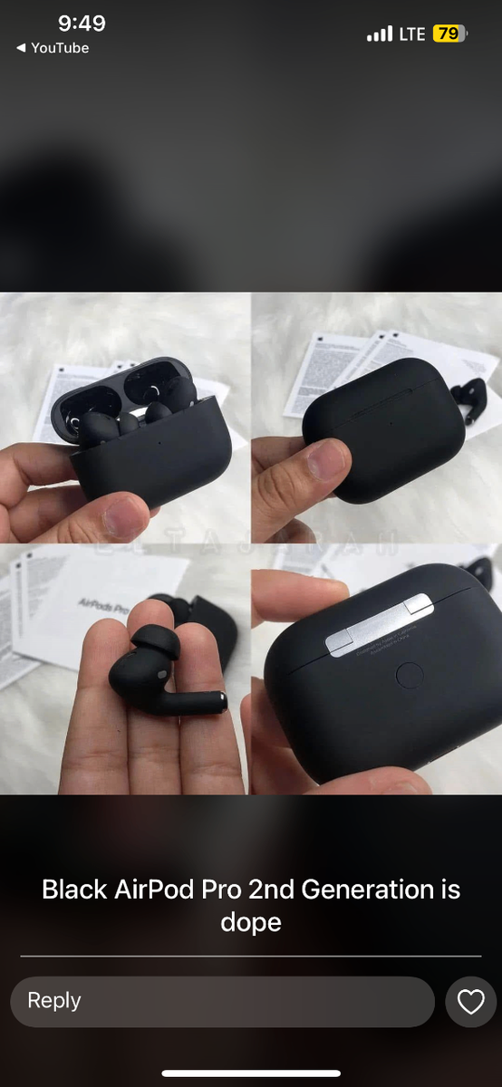 Matte Black AirPods Pro2