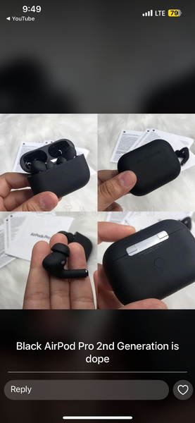 Matte Black AirPods Pro2