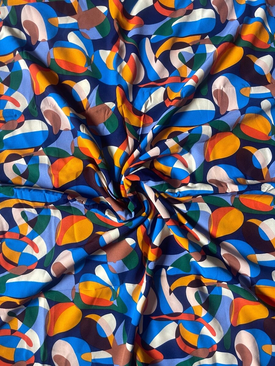 Crepe vintage fabric