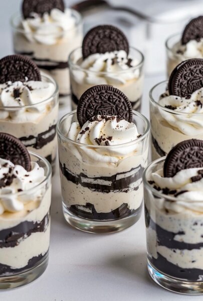 Verrines gourmandes aux biscuits