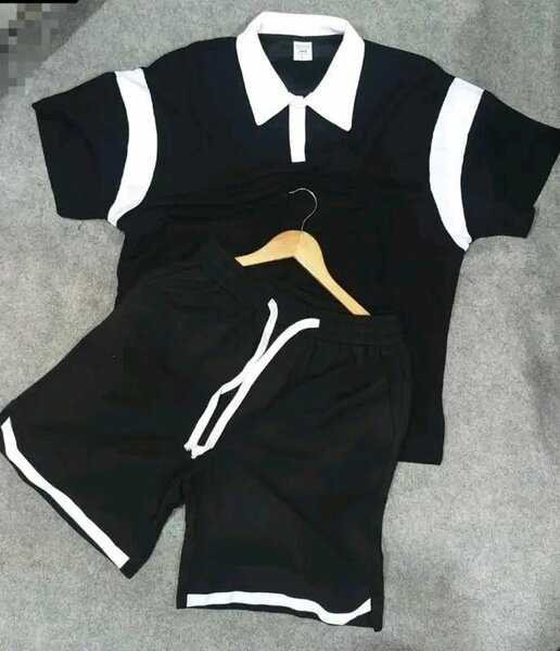 Ensemble sportif homme noir et blanc