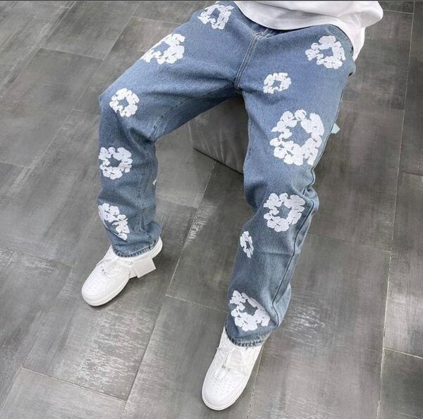 Jeans décontractés avec motifs