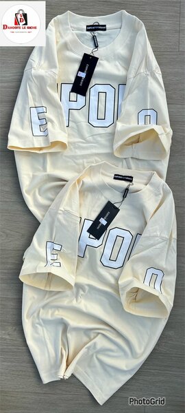 T-shirt oversize blanc unisexe