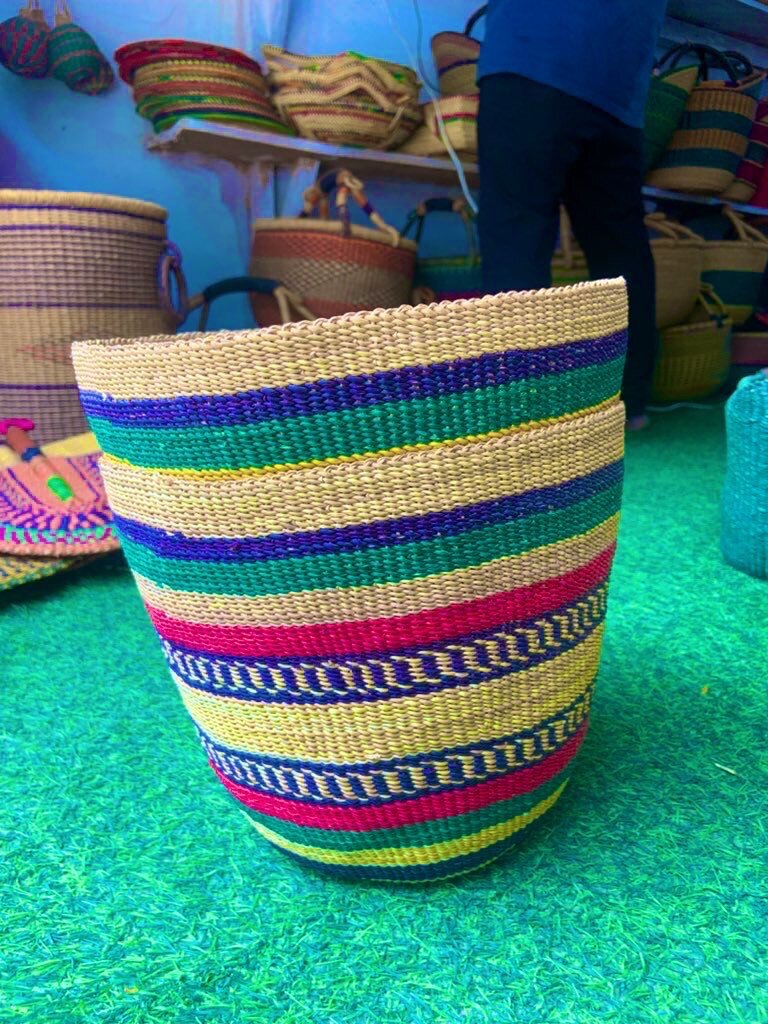 Straw Basket (Hand Woven)