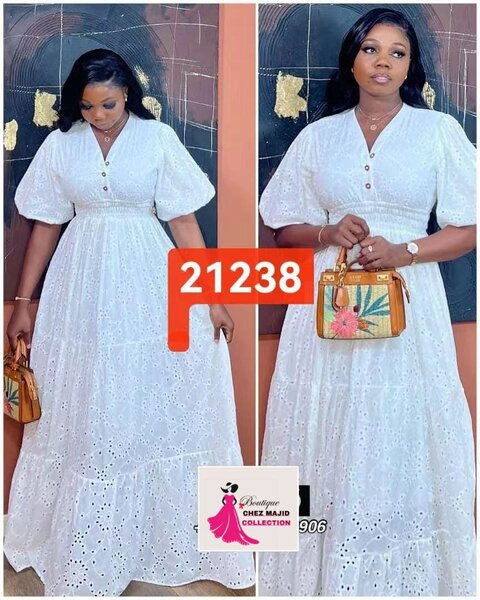 Elegant White Lace Dress