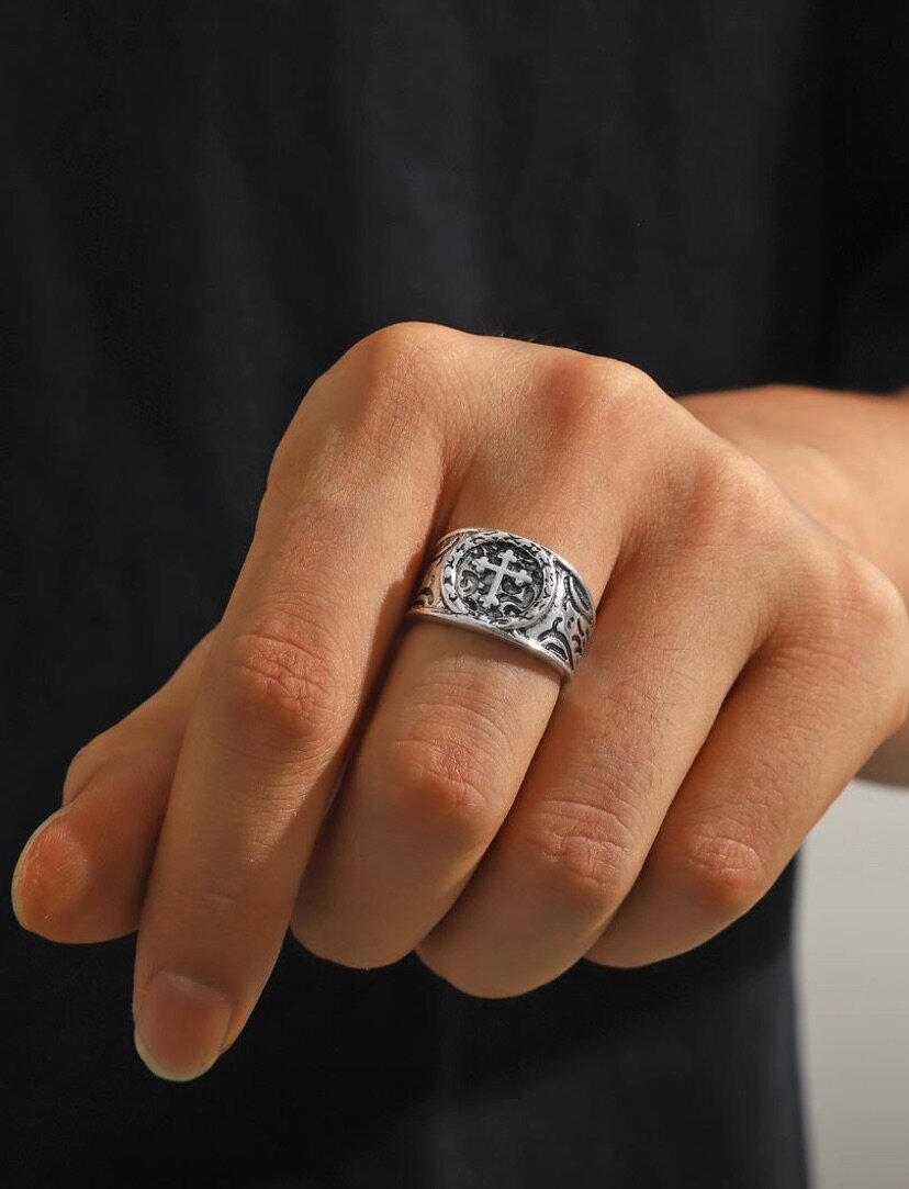 Bague ajustable style ethnique