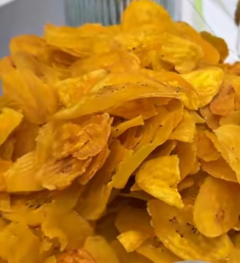 Chips de banane plantain croquants