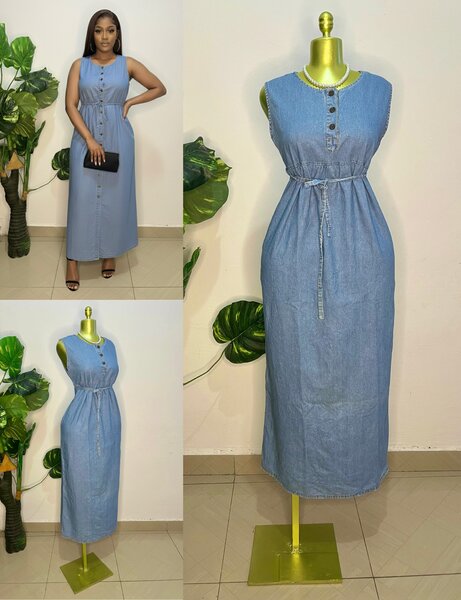 Robe Chemise en Jean Élégante