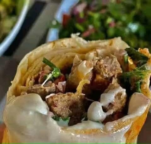 Wraps délicieux avec viande