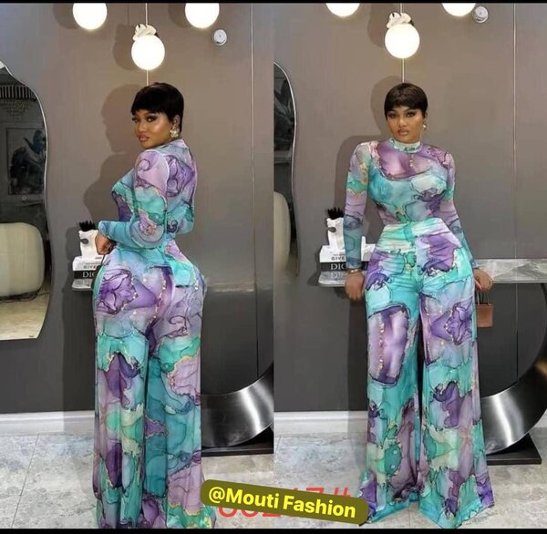 Ensemble pantalon fluide femme