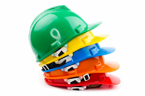 Casque de sécurité coloré robuste