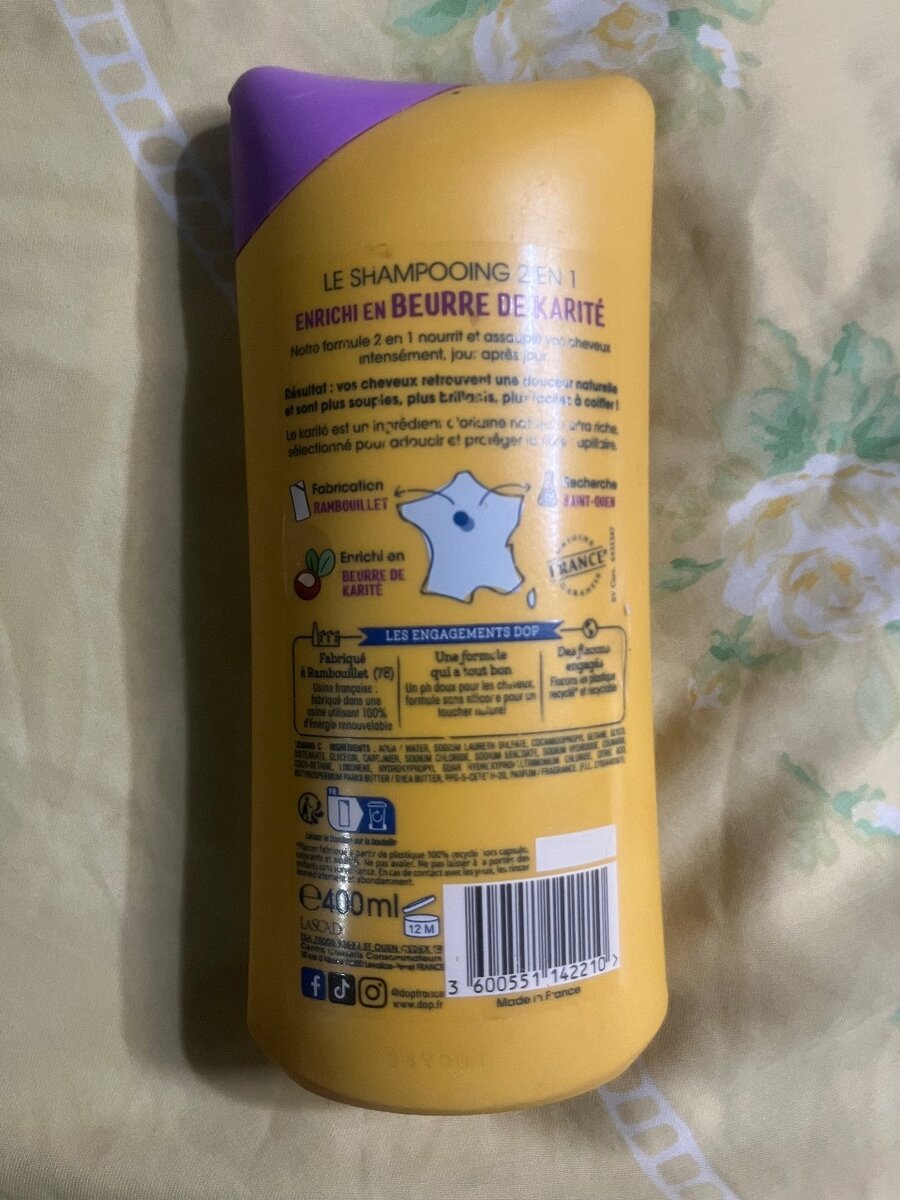 Shampoing 2-en-1 Nourrissant Karité