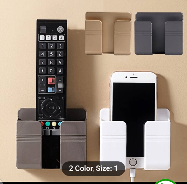 Wall mount cell phone holder