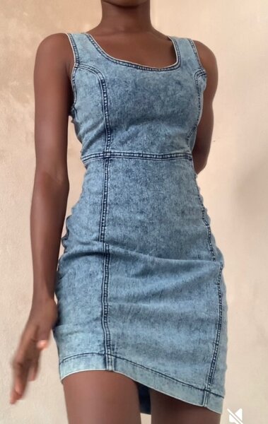 Robe en denim chic