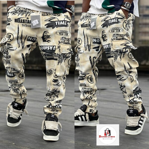 Pantalons cargo imprimés tendance