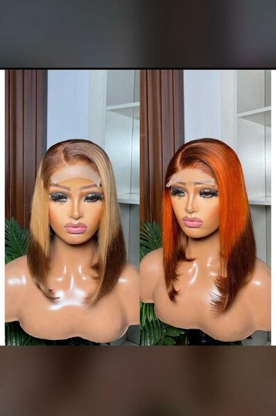 Perruque en Dentelle Bob Ombre