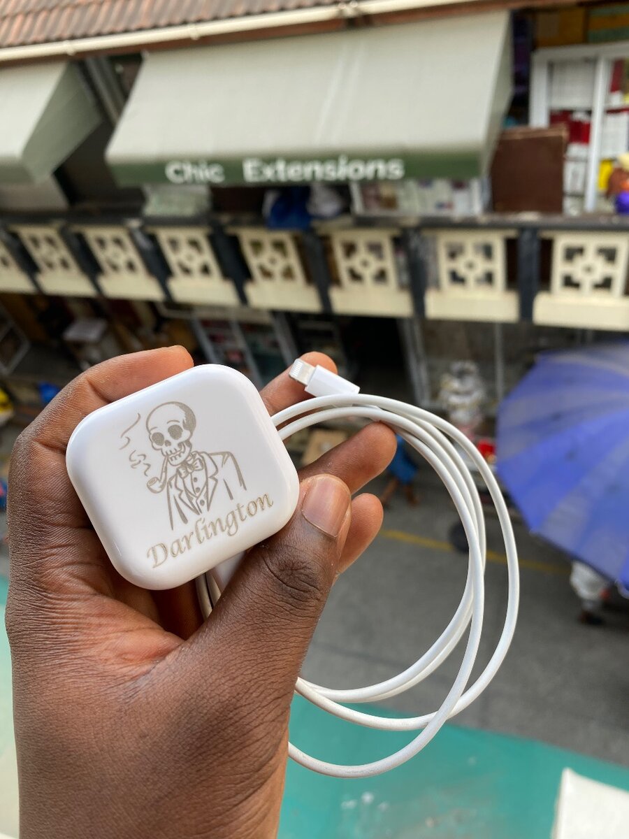 Customized iPhone chargers