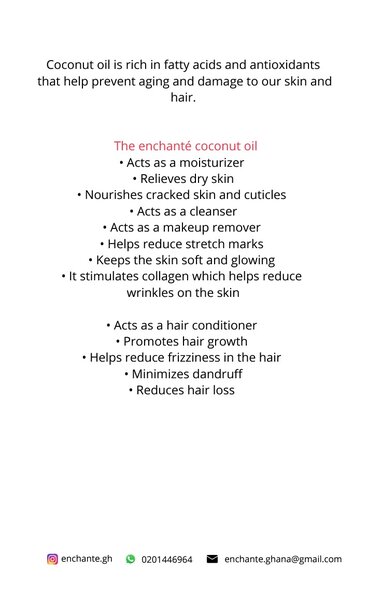 Enchanté coconut oil (500ml)