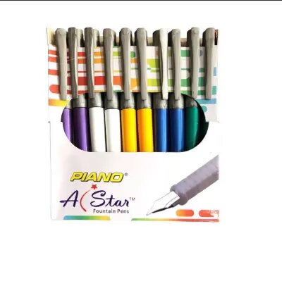 PIANO A Star Fountain Ink Pen 🖋️ (Pack of 5)