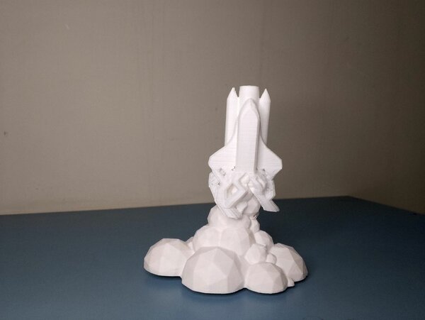 Rocket taking off tea light