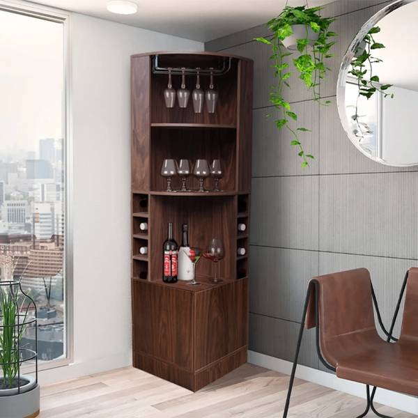 Étagère d'angle en bois moderne