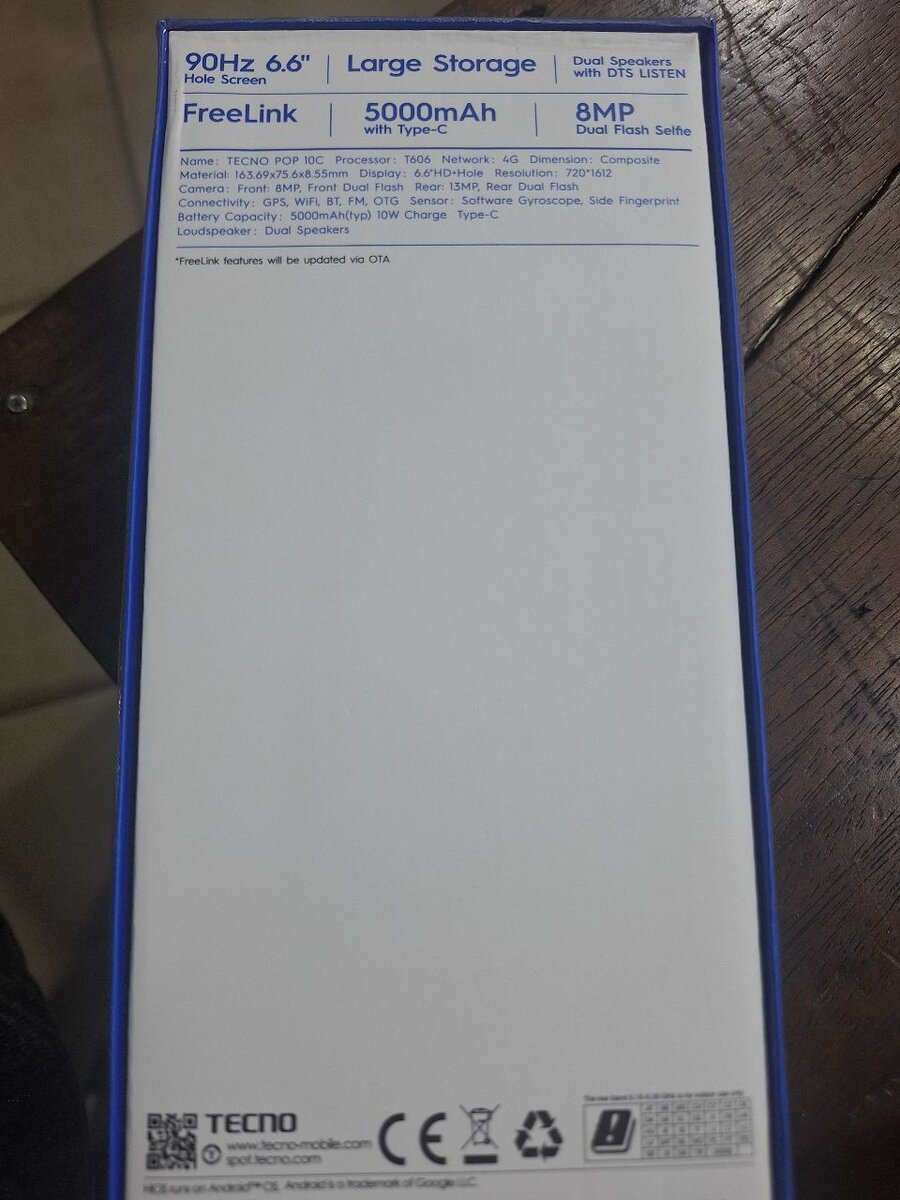 Tecno POP 10c 64GB Smartphone