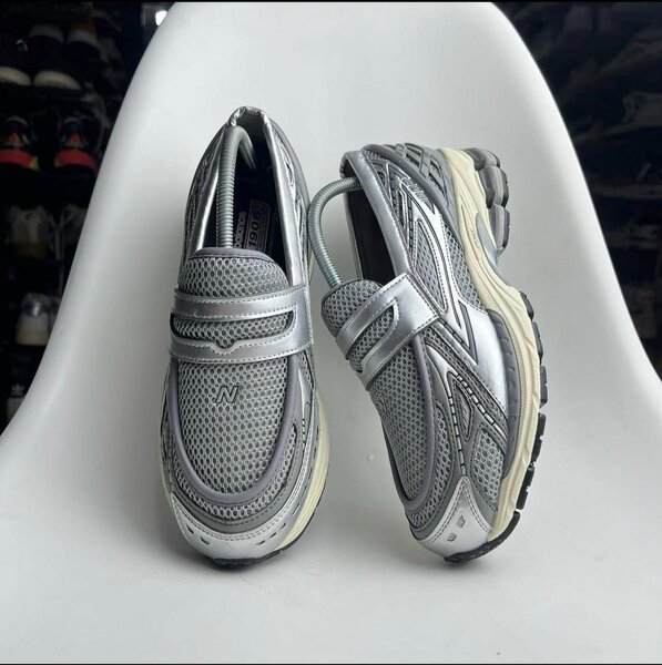 New Balance Mocassins Gris