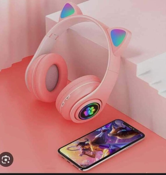 Casque Bluetooth Oreilles Chat LED