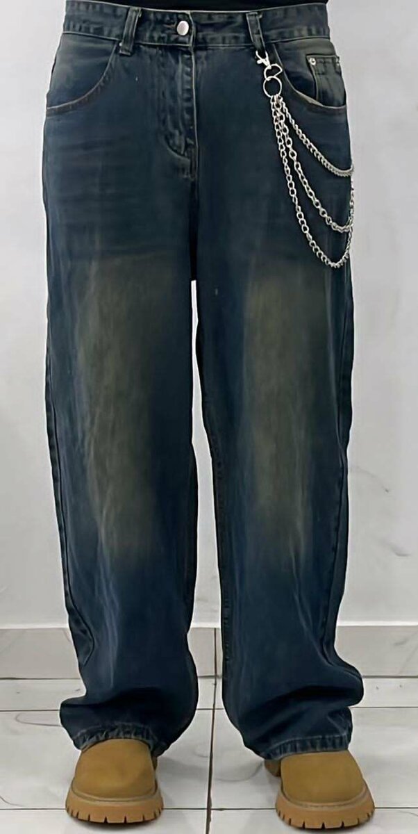 Jeans larges homme rétro