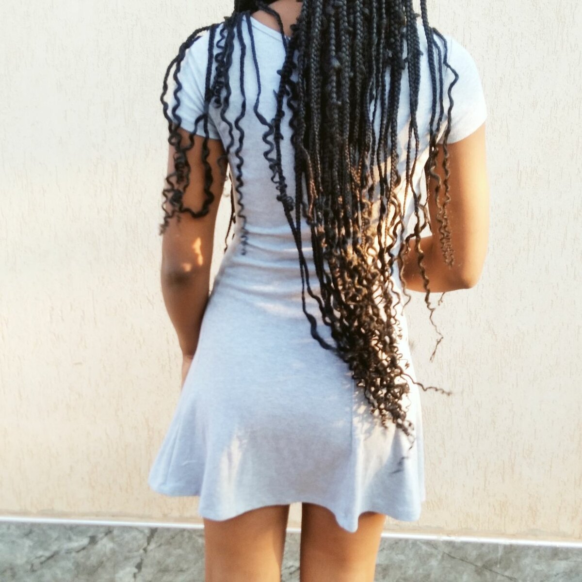 U-Line Neck Mini Dress