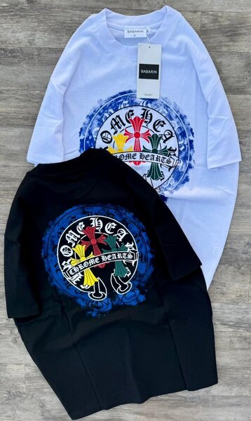 T-shirts à motif coloré unisexe