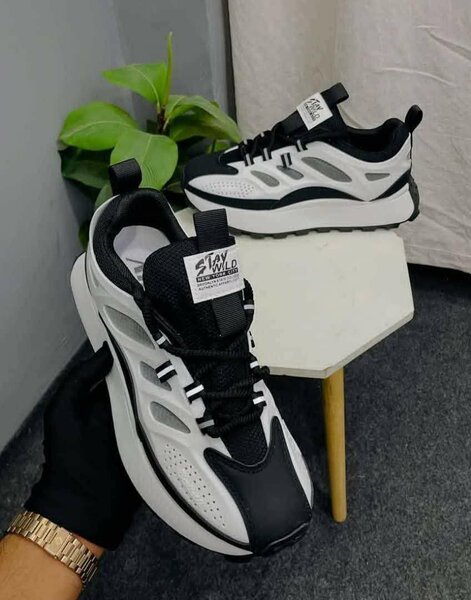 Baskets confort noir et blanc