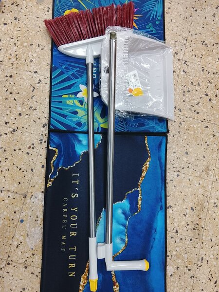 Balai et pelle à poussière