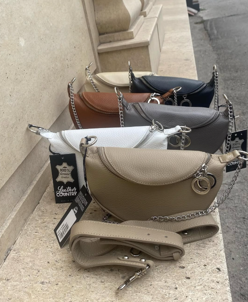 Мини бананки в серебряной фурнитуре 🇮🇹