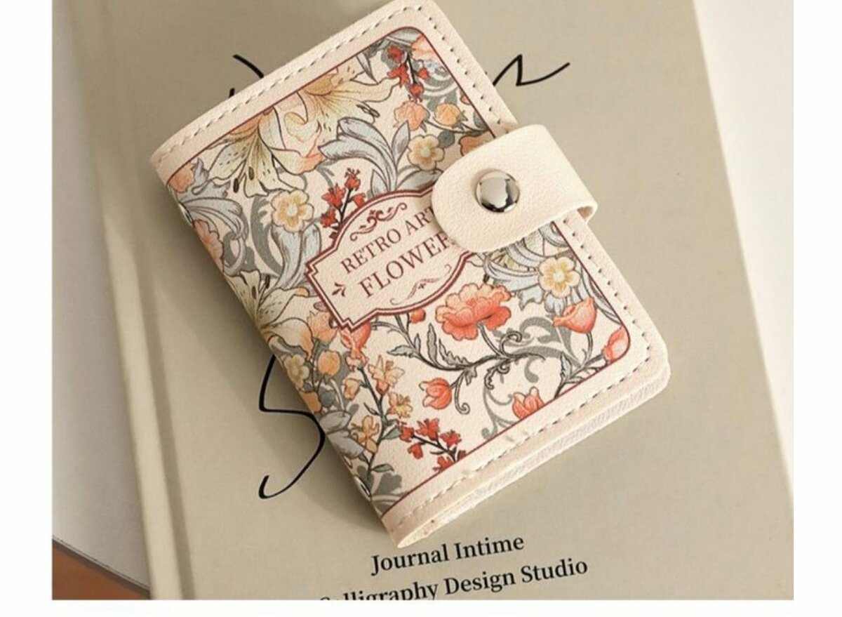 Portefeuilles de cartes-floral