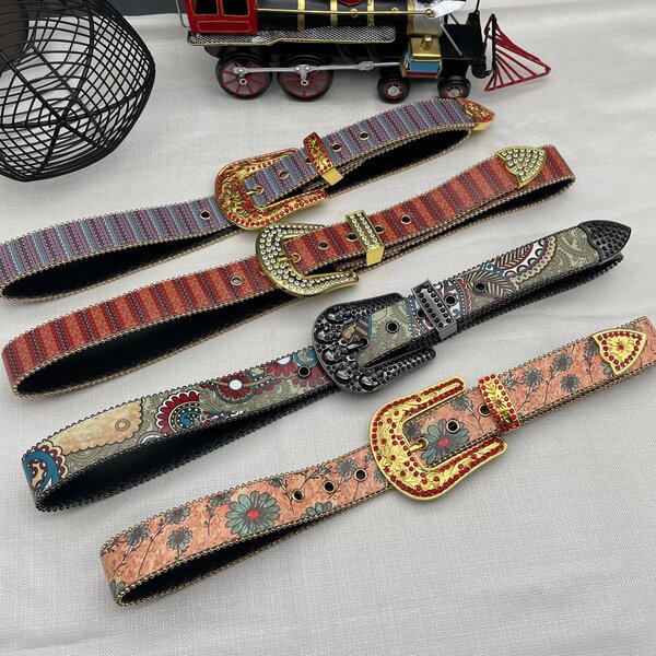 Designer shining belts