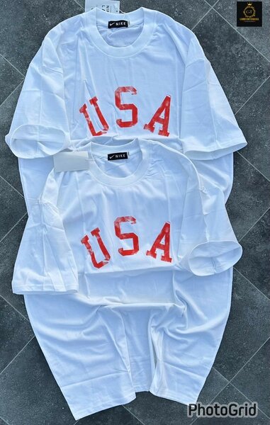 T-shirts en coton imprimé USA