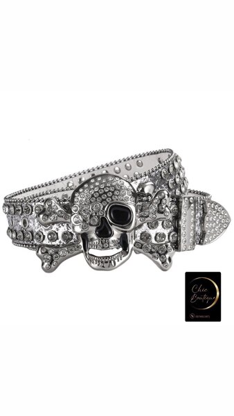 Ceinture crâne mode