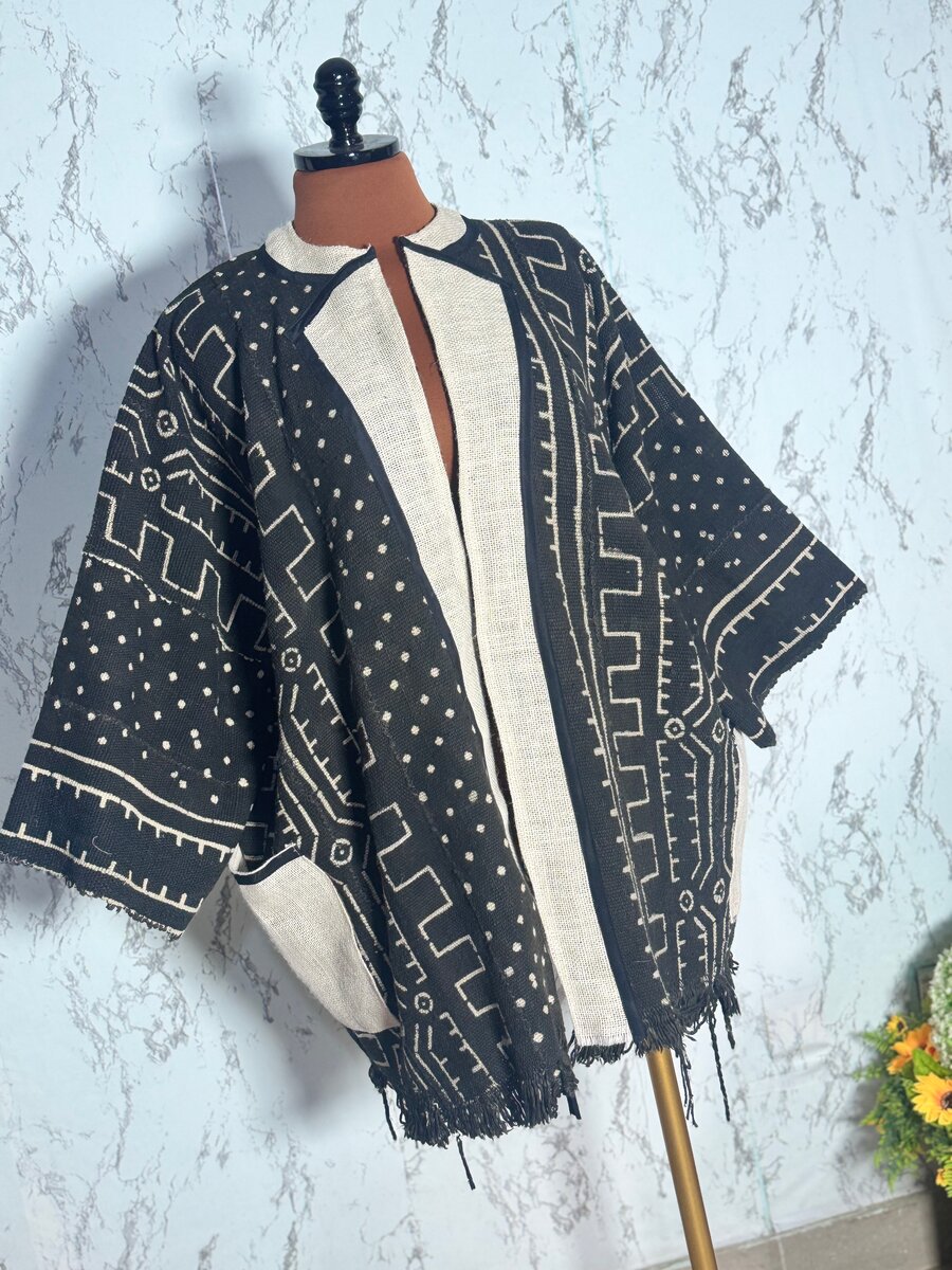 Kimono ethnique coton