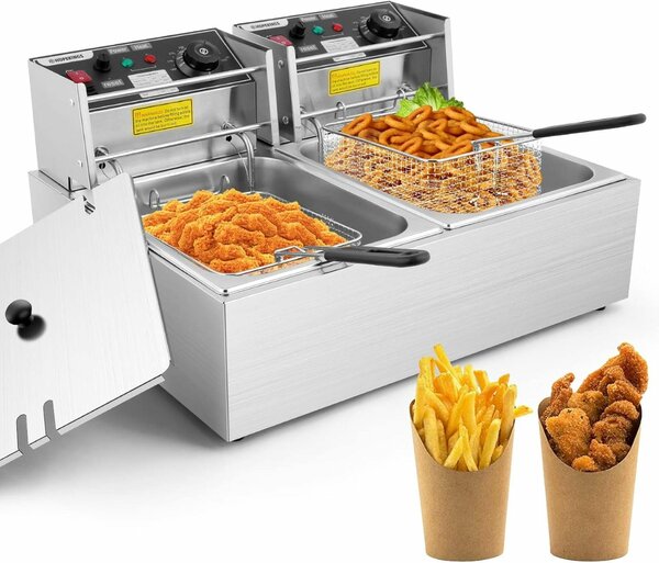 Double Basket Deep Fryer 12L
